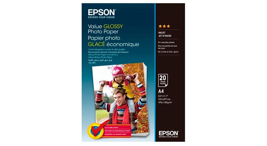 Фотобумага Epson A4 Value Glossy Photo Paper