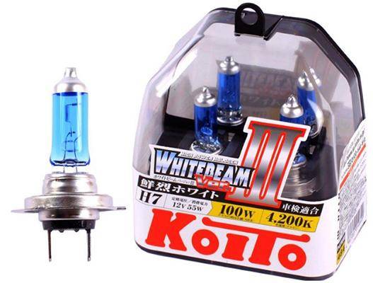 Koito H7 Whitebeam 4200K 12V 55W, 2 шт., P0755W