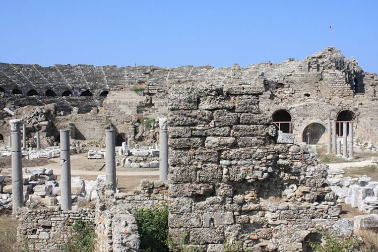 Древний город Сиде в Турции