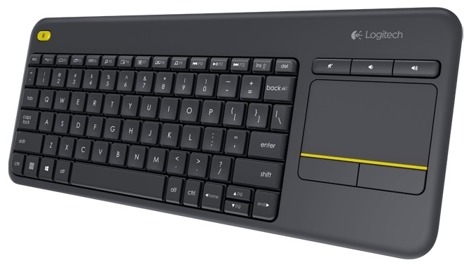 Logitech Wireless Touch Keyboard K400 Plus Black USB - количество клавиш: 85