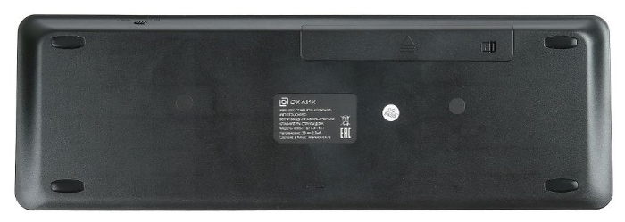 OKLICK 830ST Black USB - особенности: тачпад